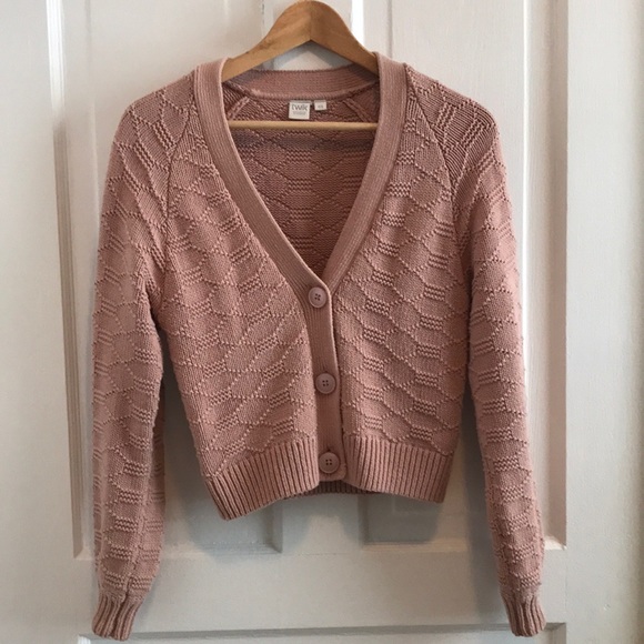 twik Sweaters - TWIK | Dusty pink knitted cardigan
